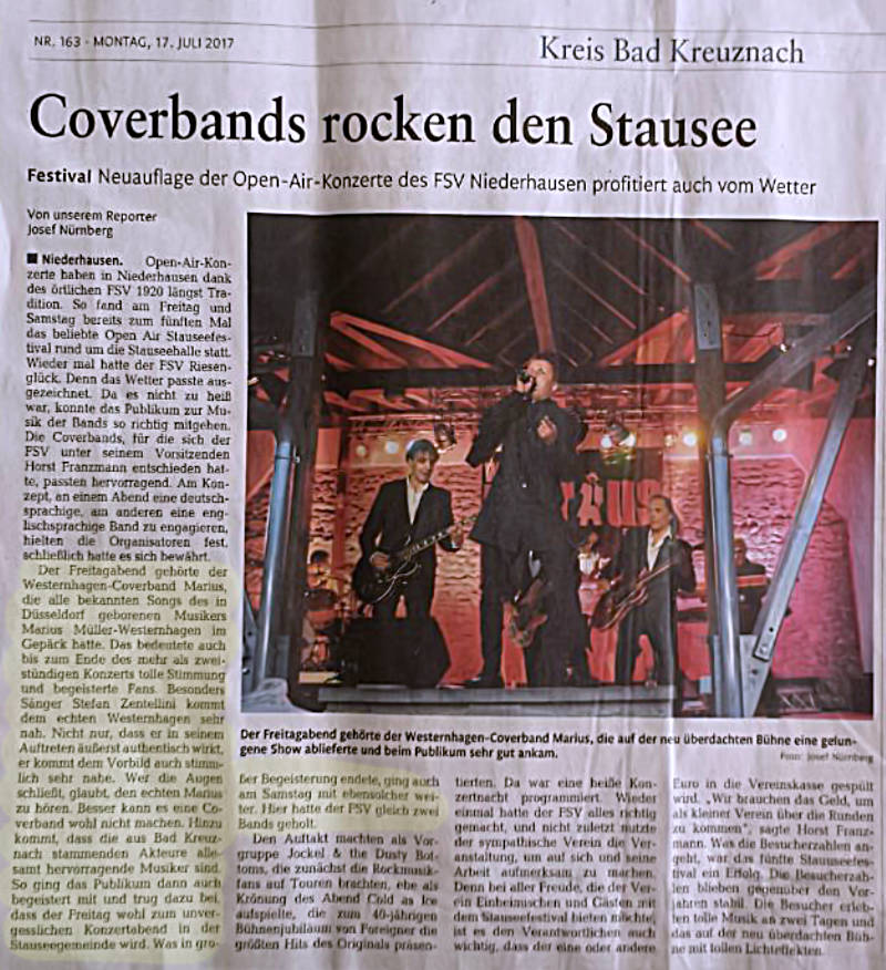 Presse Allgemeine Zeitung Niederhausen 2017